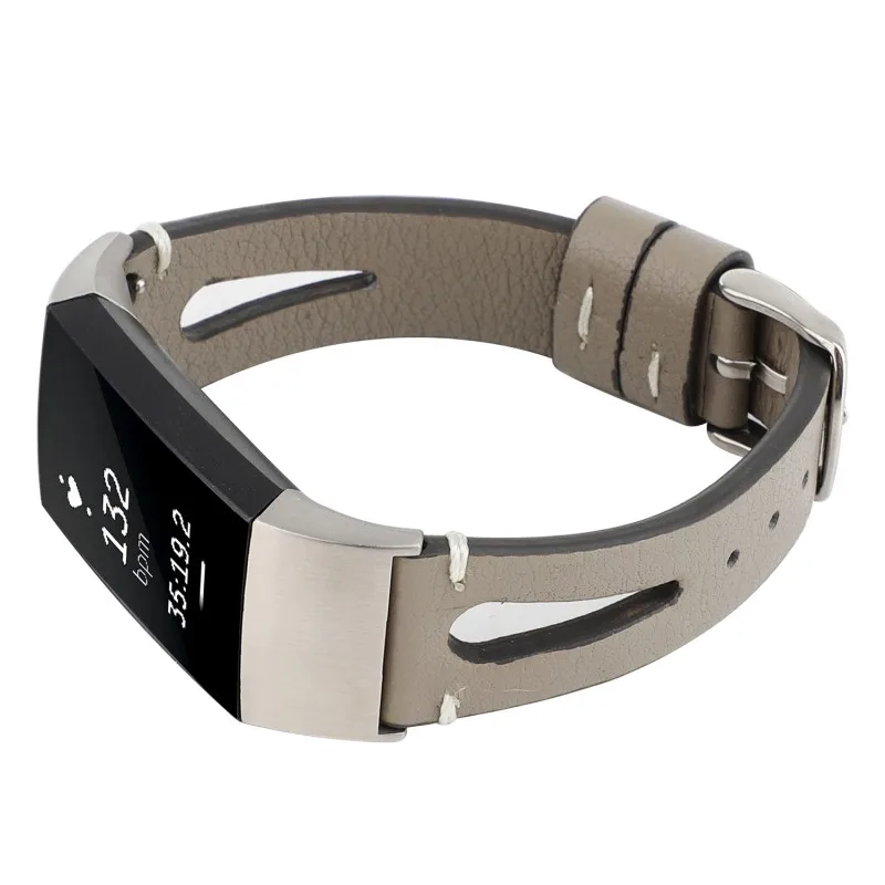 Кожаный ремешок для часов с v-образным вырезом для Fitbit Charge 3 ремешка модный сменный Браслет для зарядки 3 SE из натуральной кожи