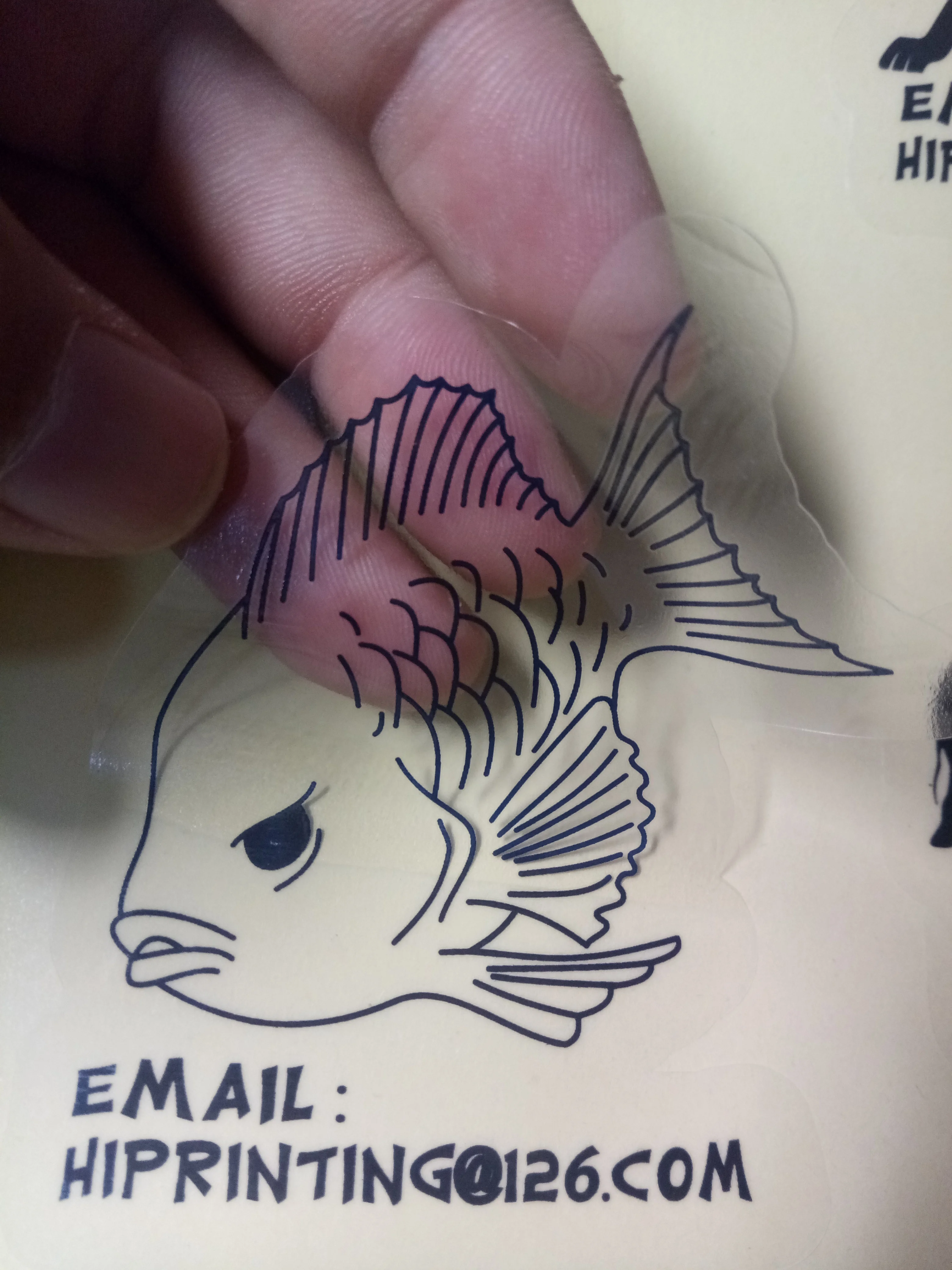 

001 adhesive sticker label printing custom/transparent PVC sticker custom