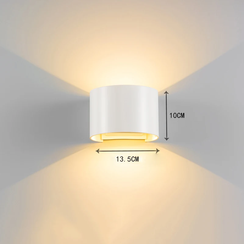 Modern Brief Round Cube Adjustable Surface Mounted Outdoor LED Wall Light Waterproof Wall Sconce Lamp For Corridor Porch ZBW0002