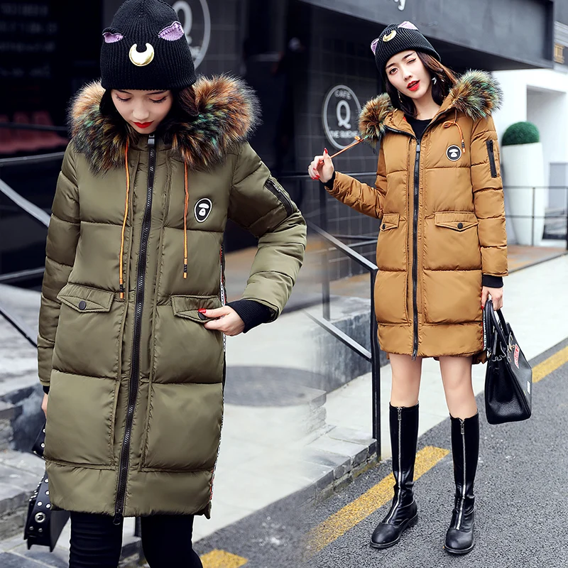 Femme Survêtement Col Chaud Femmes Gray Veste coffee Épaissir army Capuchon Parka L12 Fourrure Grande Dames Manteau De D'hiver Mode Longue Color Green 2017 À black Nouvelles Taille 2xl vTqYAwO
