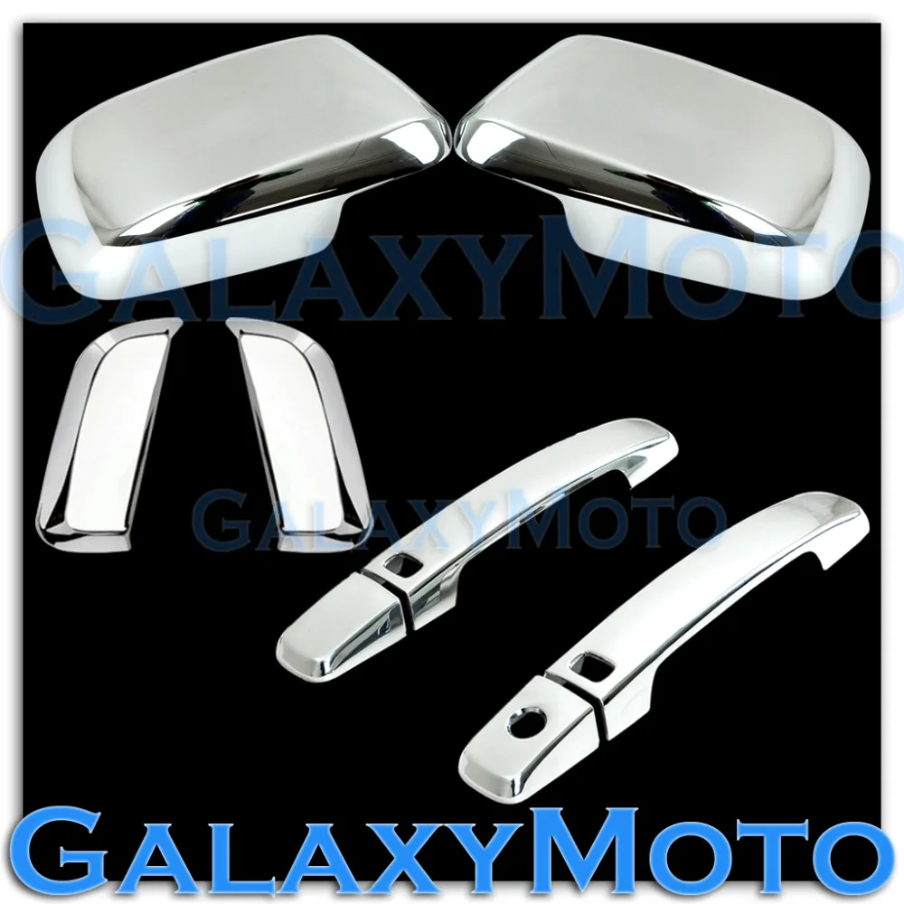 

XYIVYG Chrome Mirror+4 Door Handle With Smart Hole Cover 05-12 for Nissan PATHFINDER