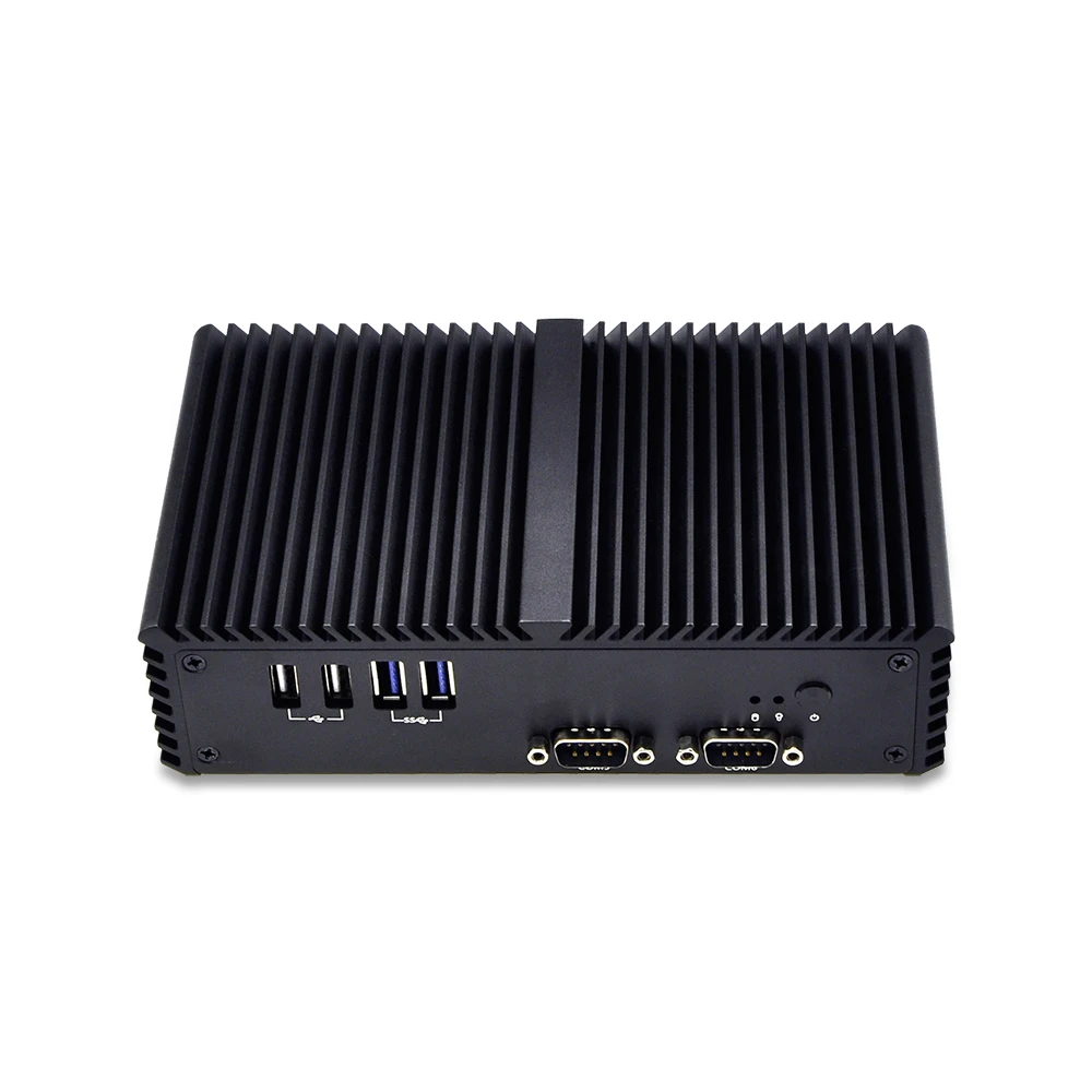Qotom-Q310P Very Cheap Dual Core 3215U Fanless Micro Computer Industrial 2 RJ45 6RS232 RS485 3 Output