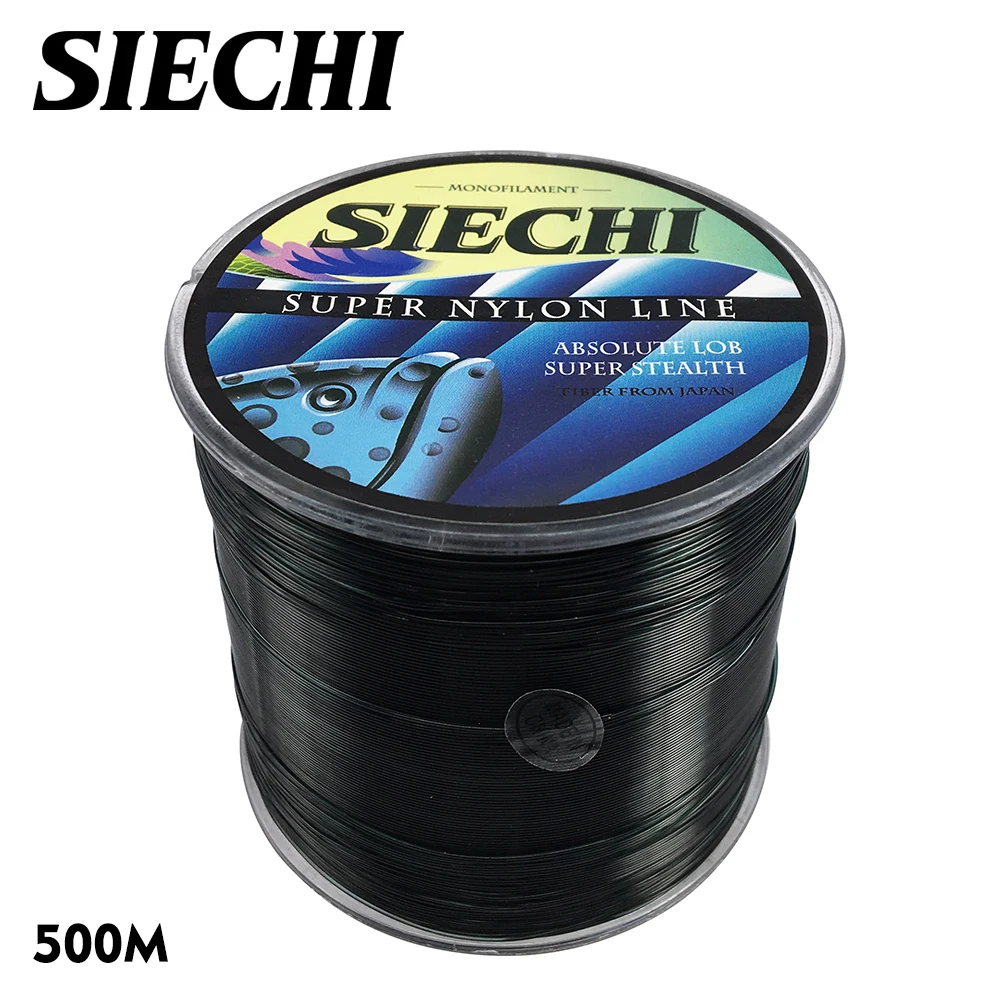 SIECHI 500 متر سوبر قوية سوبر الشبح حبل صيد من النيلون 4-28LB حيدة خط اليابان الخط الرئيسي ل الكارب الصيد معالجة
