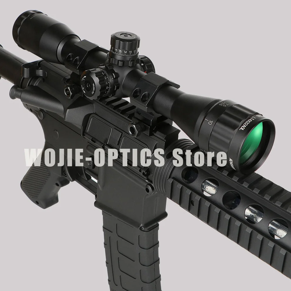 SNIPER LT 3-9X32AOL Hunting Riflescope Full Size Mil-Dot RGB Wire Rifle Scope 