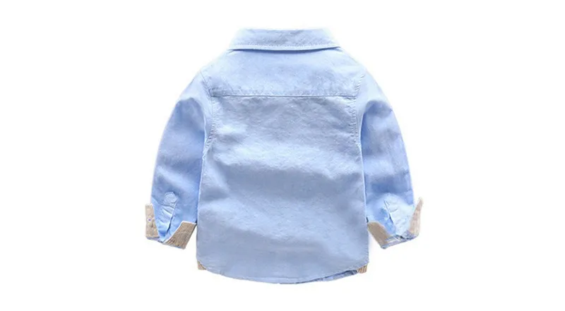 80-120cm Cute Giraffe Kids Boys Shirts School Cotton Blouses For Girls  2017 Spring New Casual Long Sleeve Shirts For Children (2)