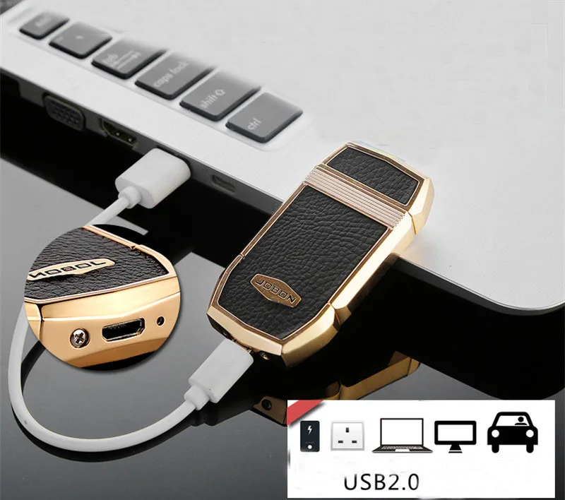 JOBON USB зарядка и встряхивание Электронная зажигалка arc металлический прикуриватель Подарочная посылка