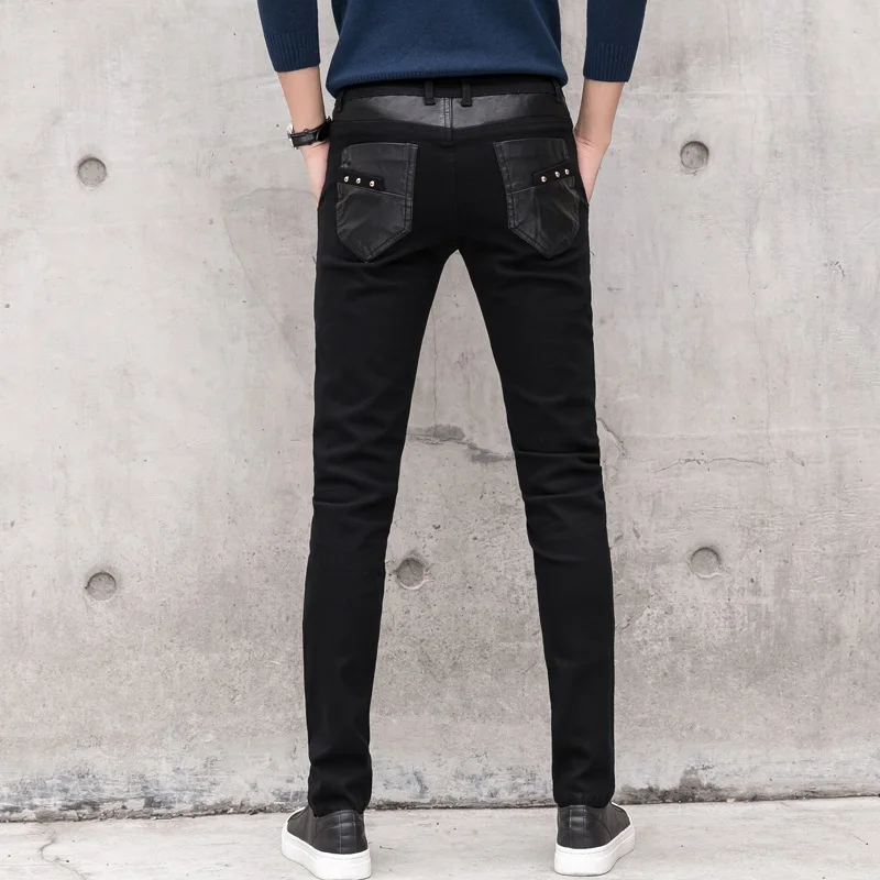 Черные кожаные осенние зимние брюки мужские высокого качества, непродуваемый стрейч мотоцикл тактические обтягивающие брюки мужские