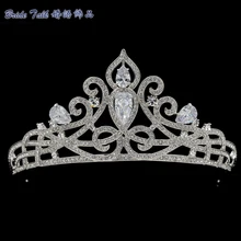 2016 New Austrian Crystals Rhinestone Wedding Bridal Tiara Crown Hair Accessories Jewelry Headband SHA8757