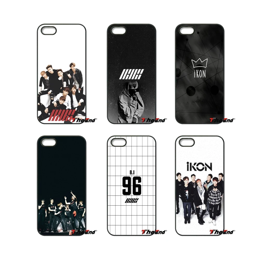 Ikon Kpop Team Pattern For iPod Touch iPhone 4 4S 5 5S 5C SE 6 6S 7 Plus Samung Galaxy A3 A5 J3 J5 J7 2016 2017 Phone Case Cover | Мобильные
