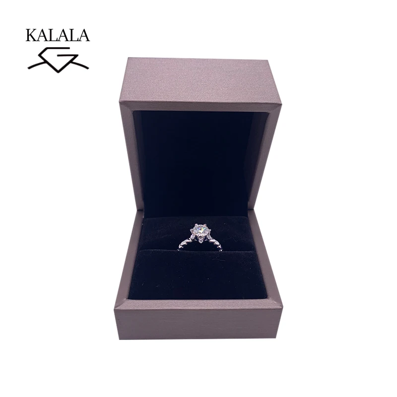 Кольцо из серебра 925 пробы, 1ct 2ct 3ct, круглая бриллиантовая огранка, ювелирное изделие с муассанитом, кольцо для помолвки, юбилейное кольцо