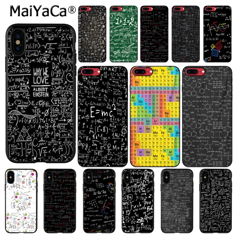 

MaiYaCa Formula of personality Colorful Phone Accessories Case for Apple iPhone X XS MAX 8 7 6 6S Plus 5 5S SE XR Cellphones