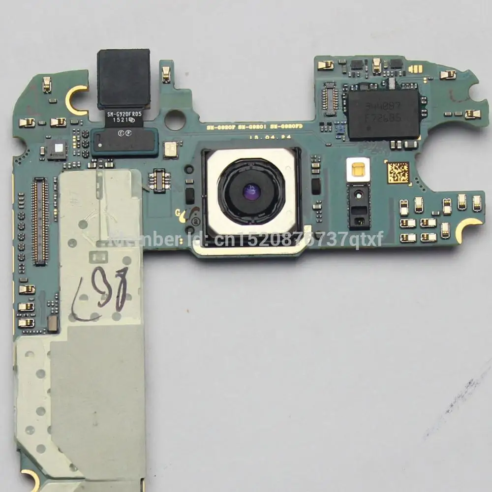  Main Motherboard Unlocked For Samsung GALAXY S6 G920FD(dual card) 32GB