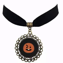

Oppa Bt21 bangtan boys BTS Velvet Cloth Punk Gothic choker necklace short necklace
