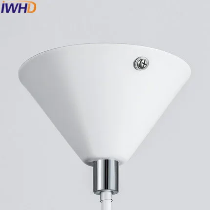 Iwhd dormitorio LED Lámparas colgantes moda moderna lámpara colgante blanco salón restaurante hogar Iluminación lámparas iluminacion