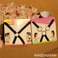 Бюстгальтер на бретельках практичный черный металл кольцо сзади крест Наплечная бретелька для бюстгальтера пояс с нижнее белье новые летние женские корейские сексуальные