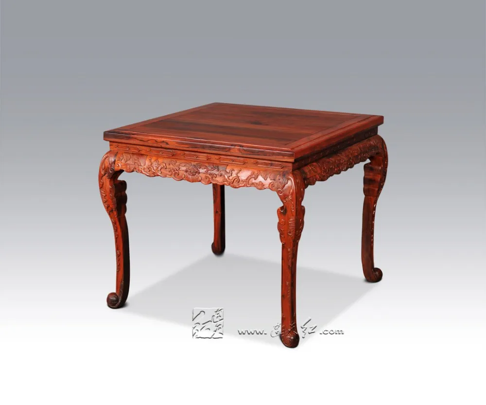Mahjong Table with dual purpose Dining&leisure Living Room Square Desk 4 peoples Burma Rosewood Chinese Classical Wood Furniture