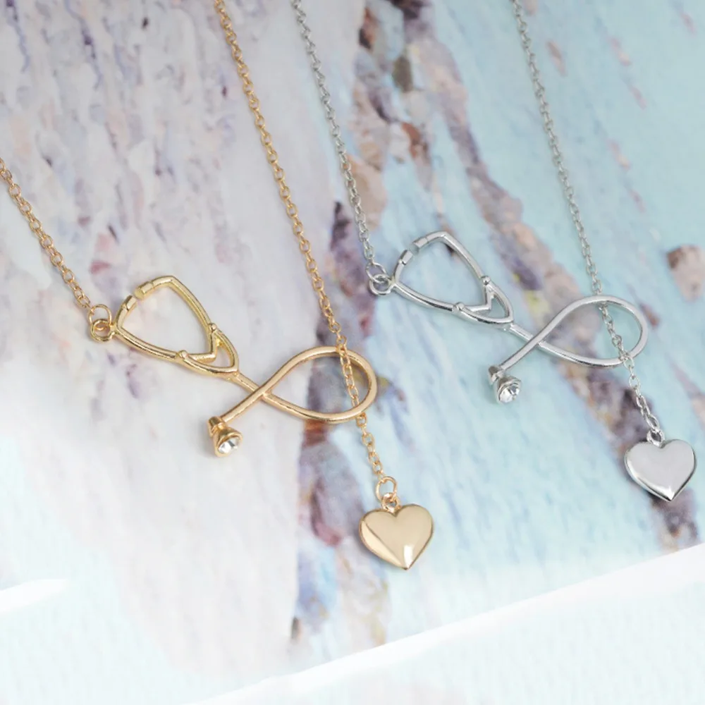 BNQL Collana da infermiera, con stetoscopio, a