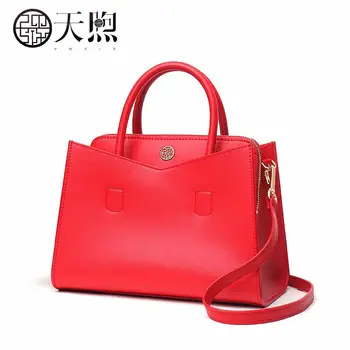 

Pmsix 2020 New women Leather bags famous brand women Leather handbags fashion Luxury red tote women leather Shoulder Bags