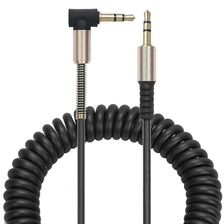

Audio Video Line Spring Elbow 3.5mm Audio Cable Male To Male Telescopic Audio Cable Aux Audio Cable Speaker Cable Car Line