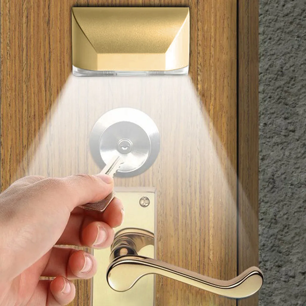 Светодиодный умный дверной замок ключ для шкафа индукционный небольшой ночной Светильник