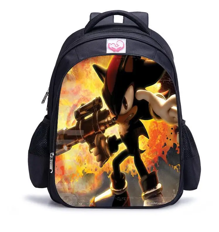 16 بوصة سونيك ازدهار القنافذ الأطفال الحقائب المدرسية حقيبة الظهر العظمية أطفال مدرسة الفتيان الفتيات Mochila Infantil Catoon أكياس هدية