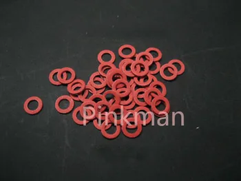 

1000 Pcs M6 6*17*0.8 mm Red Insulating Fiber Washer