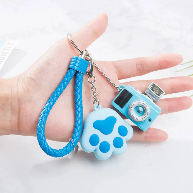 

New Cute Cartoon Cat Claw Keychain Cartoon Small Lovely Bells Keychain Charm Pendant