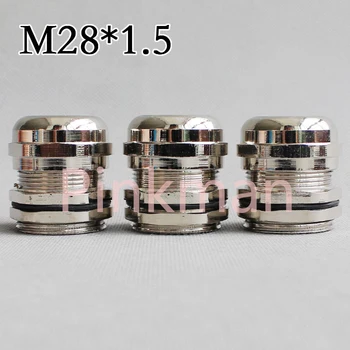 

1pc Metric System M28*1.5 304 Stainless Steel Cable Glands Apply to Cable 13-18mm