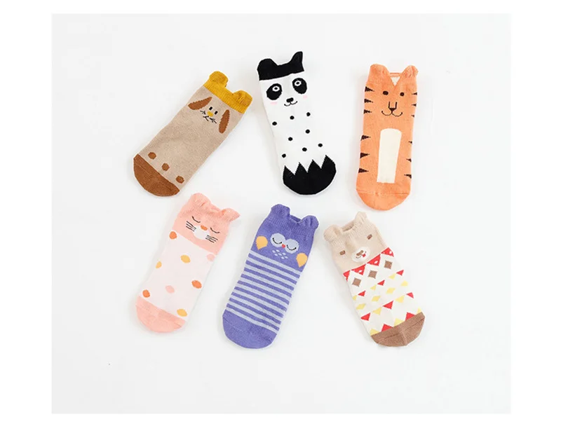 Cute Animal Infant Baby Socks Cartoon Anti-Slip Floor Socks Boys Girls Warm Toddler Socks Spring Autumn 0-4 Y Baby Boys Clothing (3)