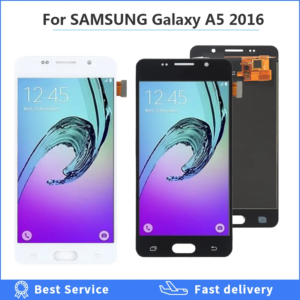 

Tested LCD Replacement For Samsung Galaxy A5 2016 A510 A510F A510M A510FD LCD Display Touch Screen Digitizer Assembly adjustable