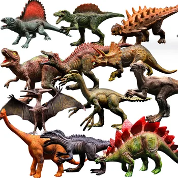 

6pcs/lot 15-18cm Jurassic Dinosaur Toys Model Simulated Solid Dinosaur Model Dinosaur Toys Tyrannosaurus Pterosaur Action Toys