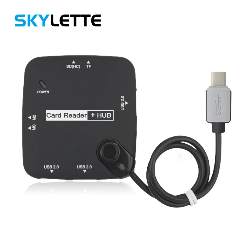 3-портовое usb-зарядное устройство 2 0 Тип-C комбинированный концентратор OTG адаптер