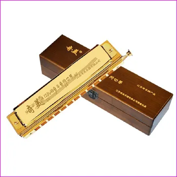 

Support to mixed batch of chi mei brand 12 hole 48 notes titanium plating chromatic harmonica large amount of the price