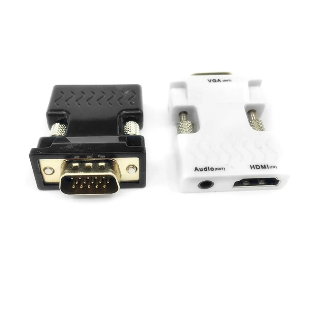  VGA a HDMI Maschio a Femmina Video Cavo Adattatore del Convertitore con Audio HD 1080 P Converter P