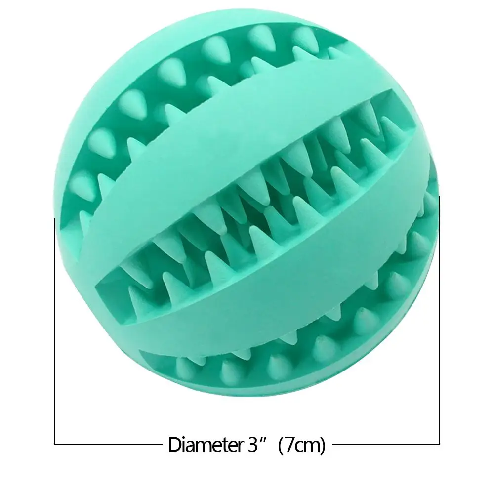 Нетоксичный резиновый питомец для чистки зубов собаки мяч игрушка Щенок Кошка обучение интерактивные жевательные игрушки устойчивы к укусам красный зеленый синий желтый