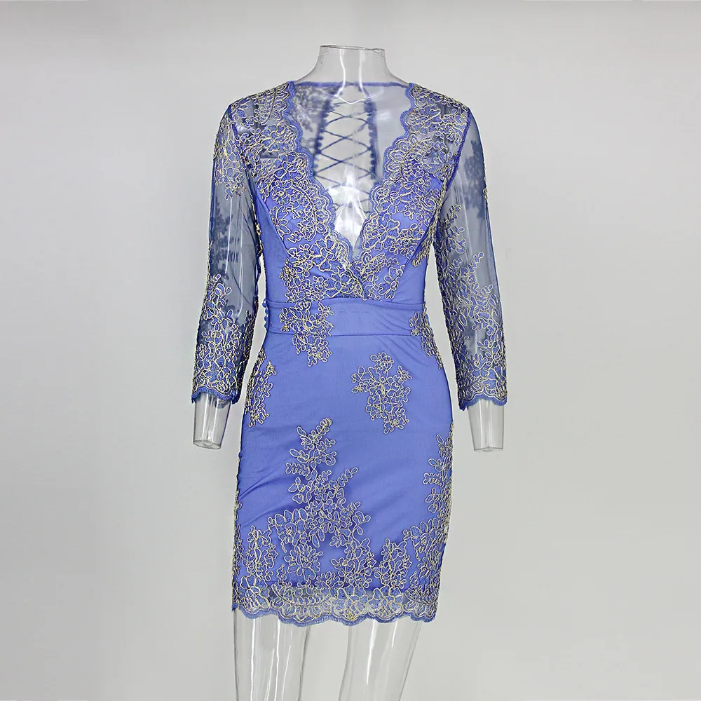 COSYGAL пикантные Клубные кружевные платья vestidos Для женщин Винтаж облегающее платье