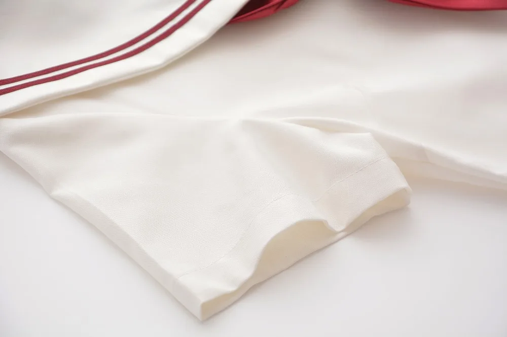 Белая рубашка + красная юбка специальные костюмы моряка старшеклассника JK форма Корейская школьная девушка костюм Сакура вышивка