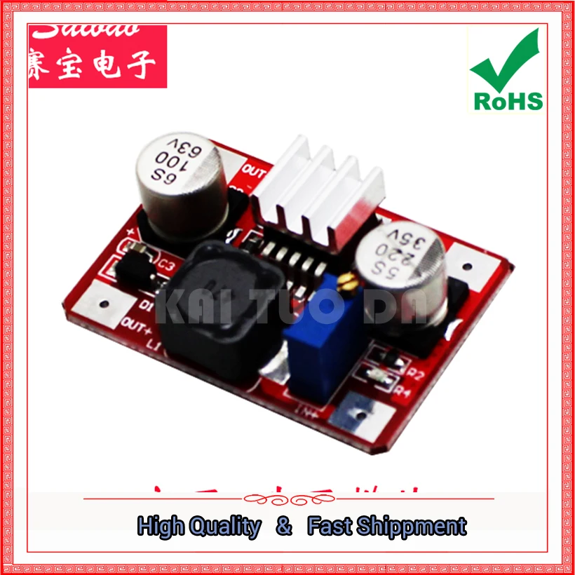 

LM2577 converter Red High Voltage DC DC step up Booster Module INput 3.5V-35V OUT 5V-56V Indicator power supply board Boost