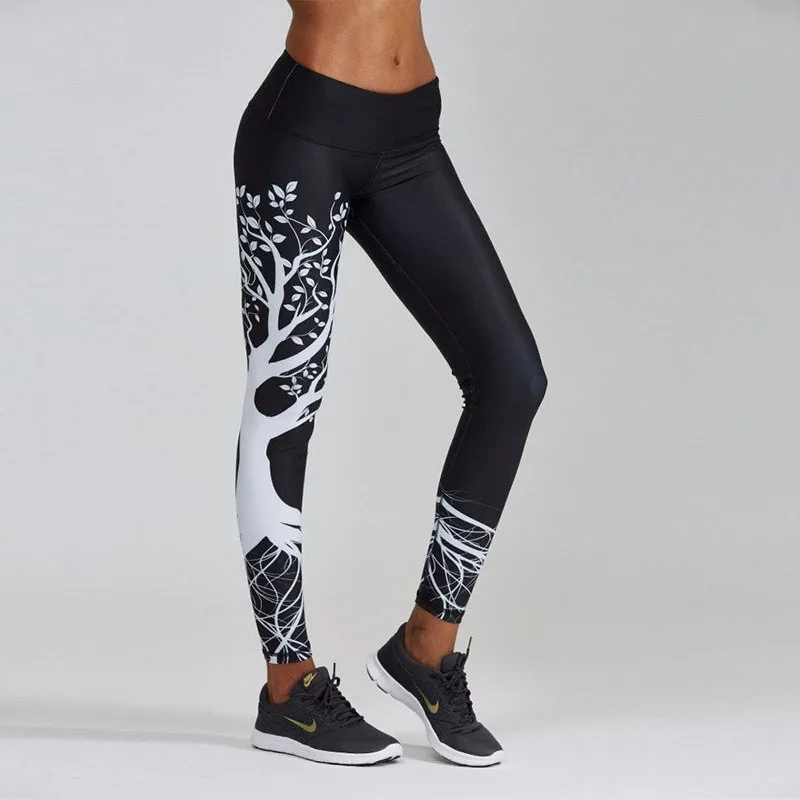 Black Tree of ligh yoga pants sports legging running workout pant fitness activewear gear (3)