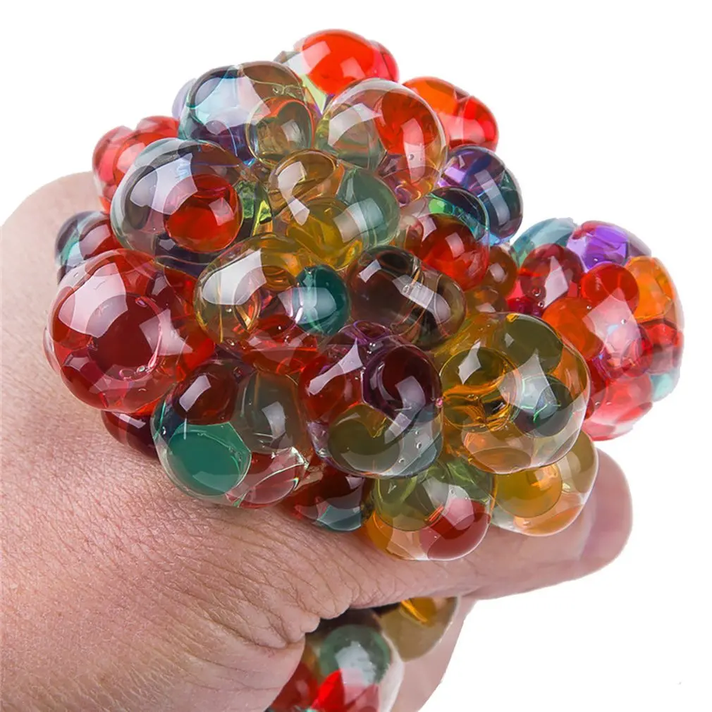 Best TPR Tasteles Environmentally friendly Non toxic Creative Novelty Toy Luminescent Grape Ball Decompression Toy Vent Water Ball