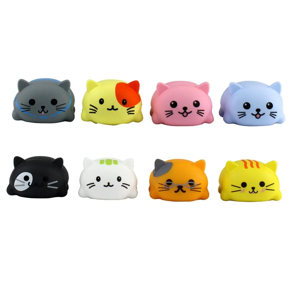  8Pcs/Set Baby Kids Toy Musical Scale Touch Sensitive Cat Dog Electric Player Piano Funny Silicone A