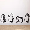 Lindo pequeño pingüino pegatina de pared casa decoración de la habitación de los niños viven fondo de sala decoración arte Mural calcomanías animales pegatinas ► Foto 1/6