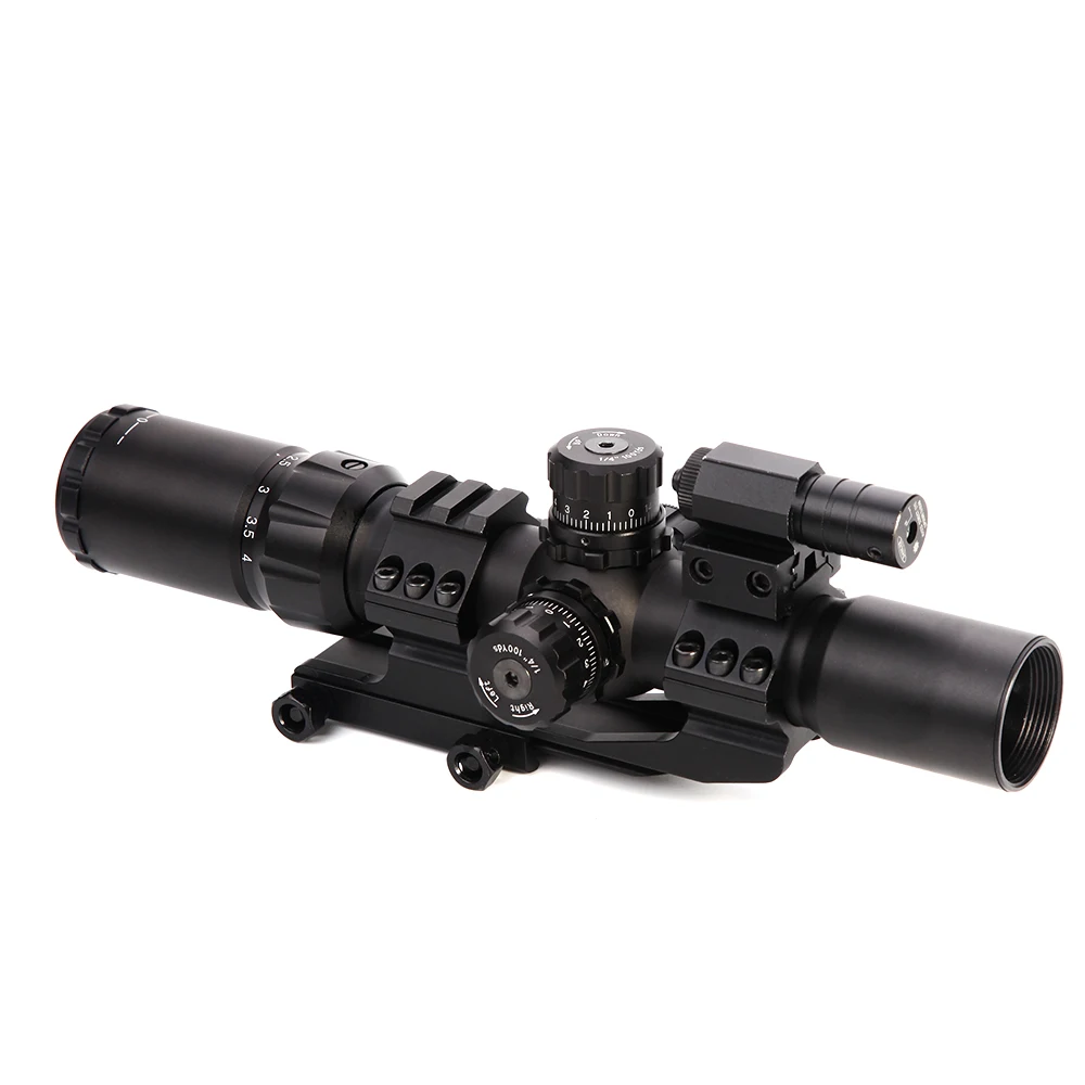 1.5-4x30 tratical caça riflescope rgb iluminado mira