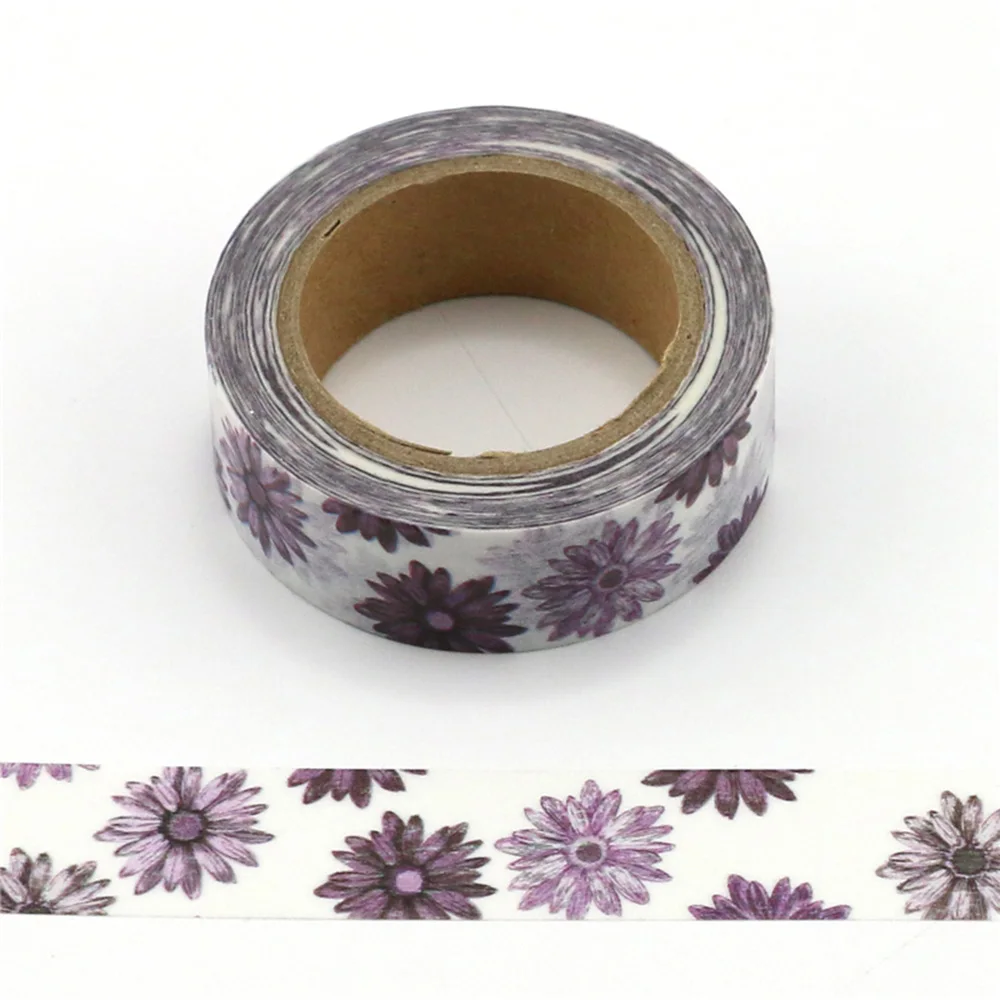 

1.5cm*10m Fresh Pattern Floral washi tape DIY decoration scrapbooking Planner masking tape adhesive kawaii stationery