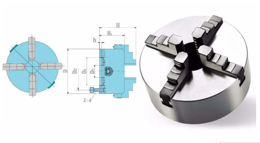 K12-130 4 кулачковый патрон/патрон для токарного станка с ручным управлением мм 130/4-кулачковый самоцентрирующий патрон закаленная сталь для