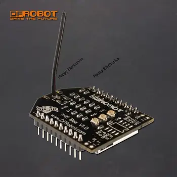 

DFRobot wireless Wifi Bee-RN-XV Module, 3.3V 802.11 b/g 464Kbps With Wire antenna compatible with Xbee interfaces for arduino