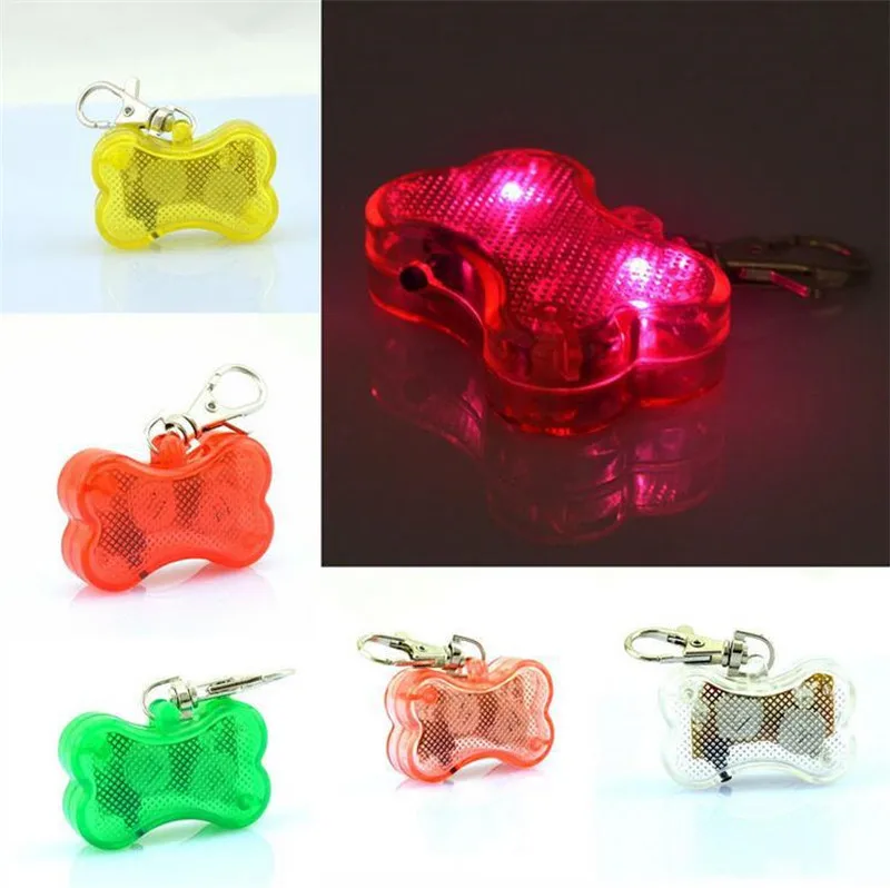 Pet Dog LED ID Tags Dogs Glowing Collars Pet Dog Pendants Flashing Led