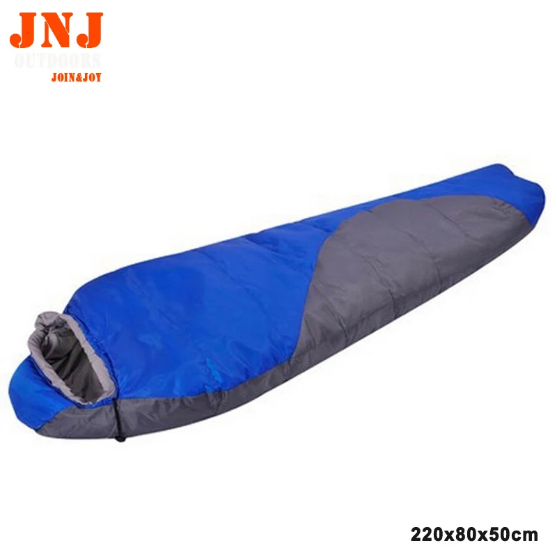 TOP quality portable mini hiking camping single sleeping bag 220*80cm made by hollow cotton