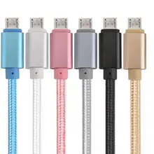 500 шт./лот 1 м 2 м 3 м micro v8 тканевый плетеный кабель наборы аксессуаров для телефонов для samsung htc lg android мобильного телефона