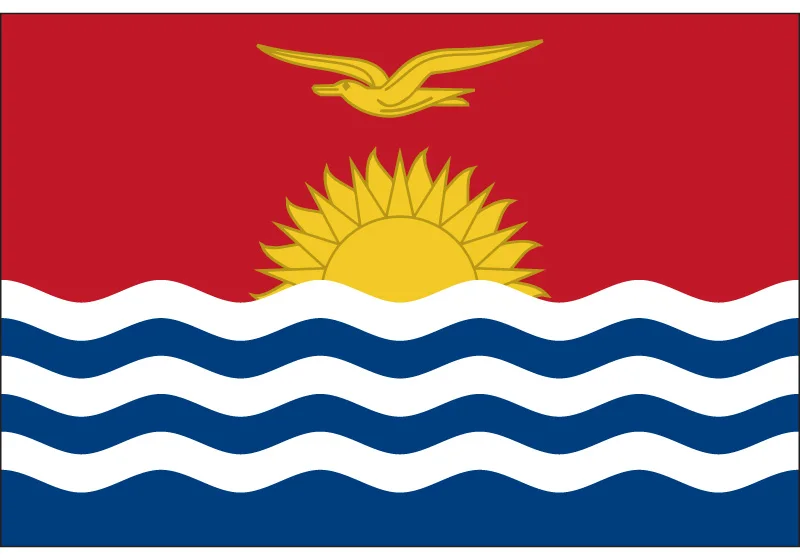 Национальный флаг Кирибати 90*150 см/60*90 см/30*45 см/15*21 см 3x5ft подвесной флаг для мероприятий/офиса